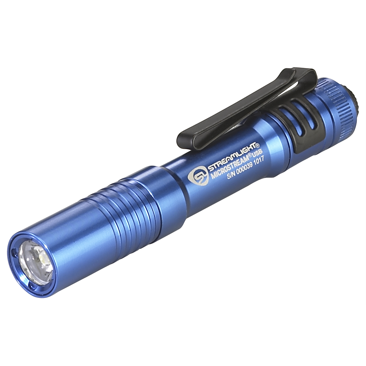 Streamlight 250 Lumen MicroStream USB Penlight- Includes Micro-USB cord and lanyard - Box - Blue - B2B Diesel & Gas Service