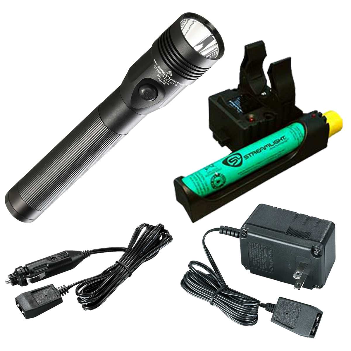 Streamlight 800 Lumen Stinger DS LED HL Flashlight - 120V/100V AC/12V DC PiggyBack - B2B Diesel & Gas Service