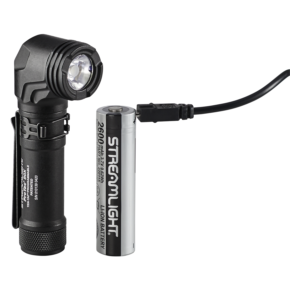 Streamlight ProTac 90X Right Angle Multi-Fuel Tactical Flashlight - Black - B2B Diesel & Gas Service