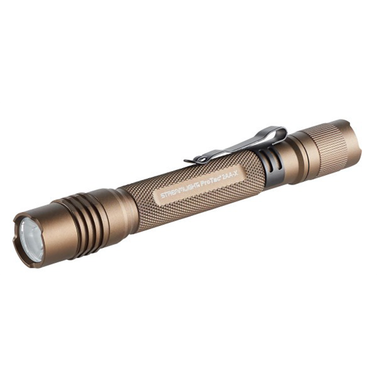 Streamlight 550 Lumen ProTac 2AA-X USB Flashlight ‐ Includes holster, rechargeable lithium polymer battery pack, and USB-C cord - Coyote - B2B Diesel & Gas Service