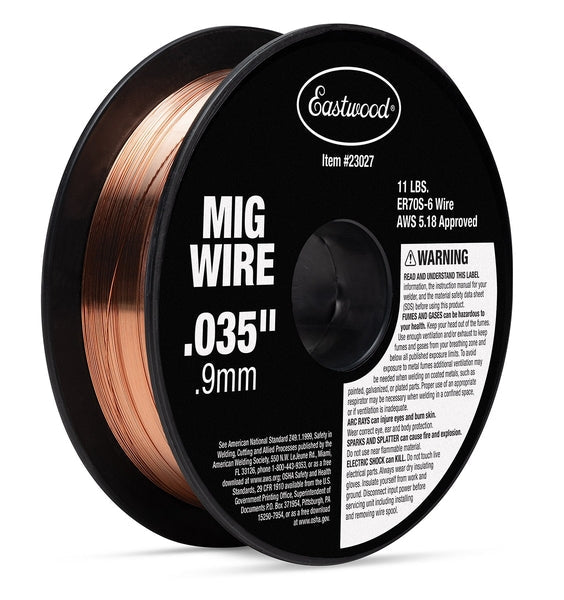 Eastwood Solid MIG Welding Wire 0.035 Inch - 11lb - 8 Inch Spool