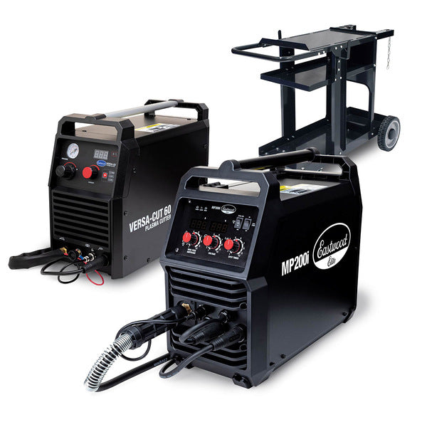 Eastwood 200 Amp Multi-Process Welder and 60 Amp Versa-Cut Plasma Cutter plus Welding Cart - B2B Diesel & Gas Service