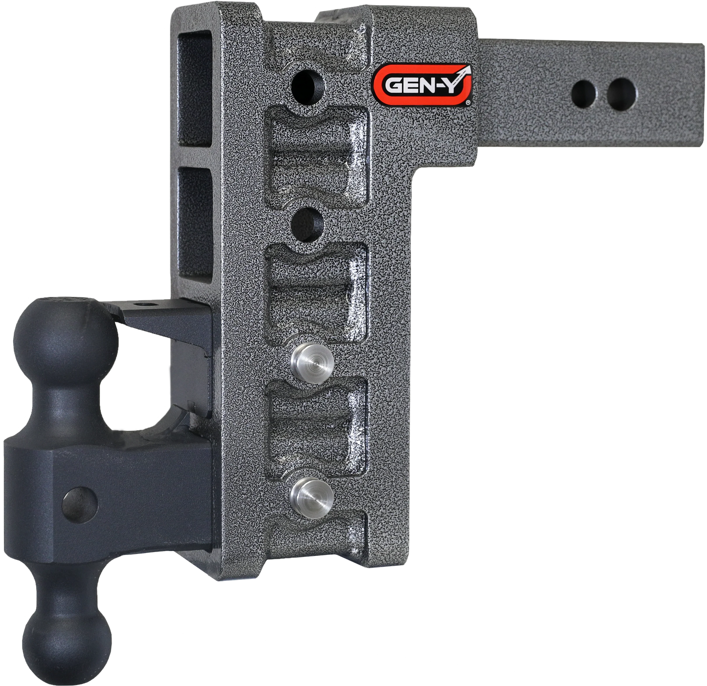 MEGA-DUTY 2.5" Shank 9" Drop 3.5K TW 32K Hitch with Dual-Ball & Pintle Lock GH-1624 - B2B Diesel and Gas Service