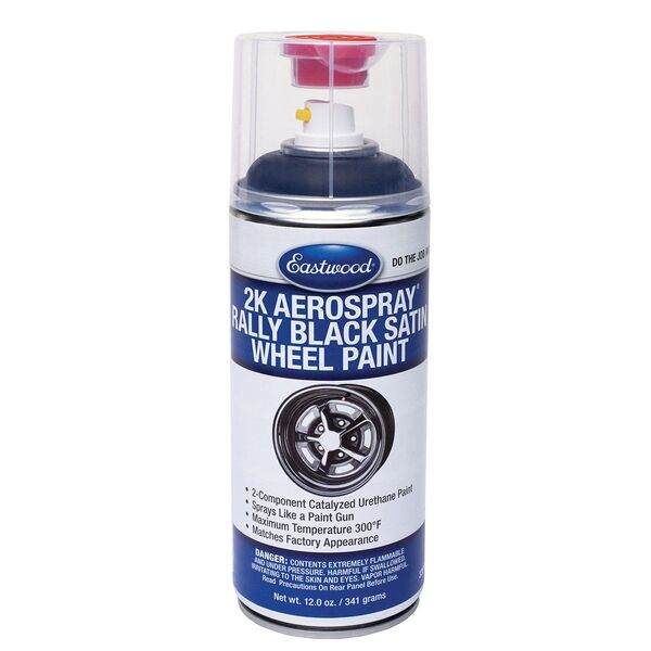 Eastwood 2K AeroSpray Satin Black Rally Wheel Paint