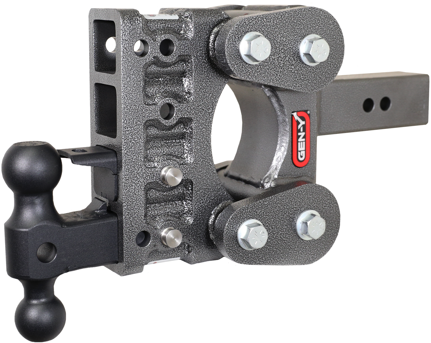 The BOSS TORSION-FLEX 2.5" Shank 5" Drop 1.7K TW 16K Hitch Dual-Ball Pintle Lock GH-1124 - B2B Diesel and Gas Service