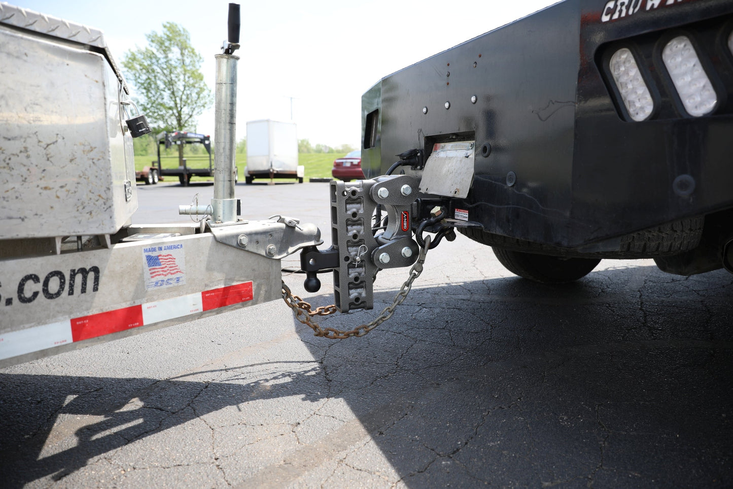 The BOSS TORSION-FLEX 2.5" Shank 5" Drop 1.7K TW 16K Hitch Dual-Ball Pintle Lock GH-1124 - B2B Diesel and Gas Service