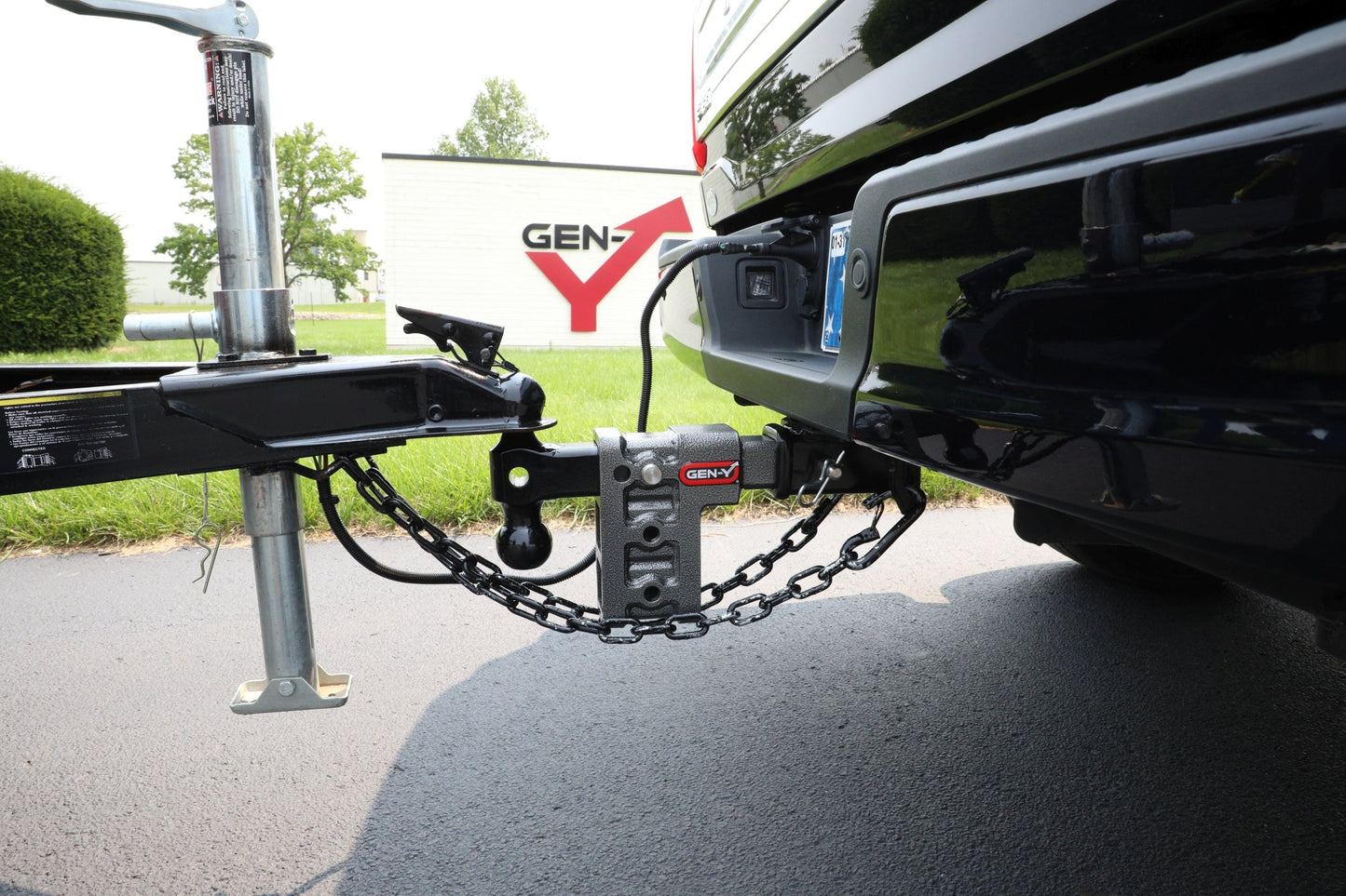 MEGA-DUTY 2.5" Shank 6" Drop 3.5K TW 32K Hitch with Dual-Ball & Pintle Lock GH-1623 - B2B Diesel and Gas Service
