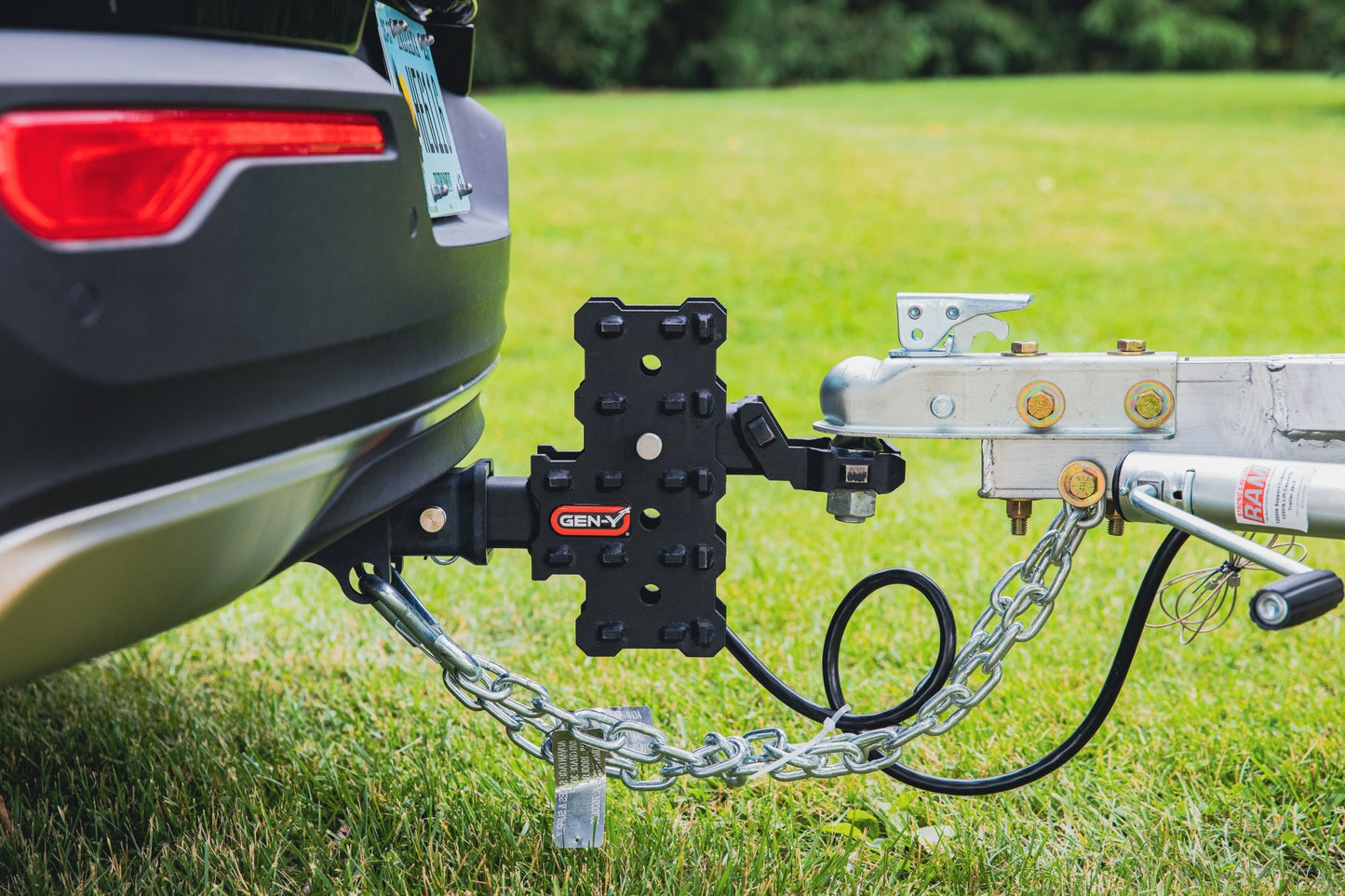 PHANTOM-X 2" Hollow Shank 4.5" Offset Drop .7K TW 7K Hitch & Platinum Ball Mount GH-13154X - B2B Diesel and Gas Service