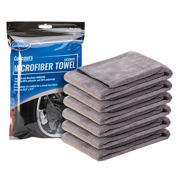 Eastwood Concours Exterior Microfiber Towel - 6 Pack - B2B Diesel & Gas Service