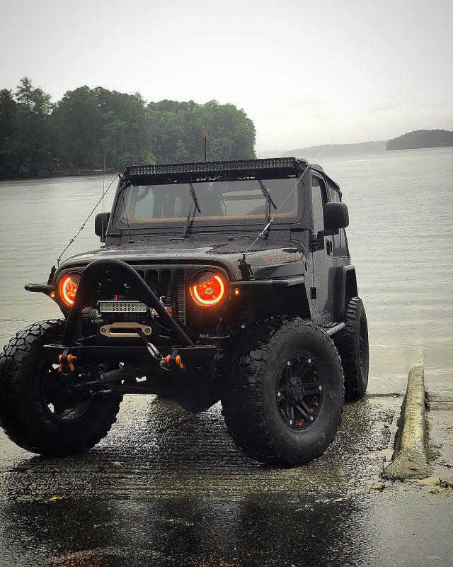 Oracle 7in High Powered LED Headlights - Black Bezel - Dynamic - Dynamic - B2B Diesel & Gas Service