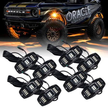 Oracle Underbody RGB+W Wheel Well Rock Light Kit - 8 PCS - ColorSHIFT - B2B Diesel & Gas Service
