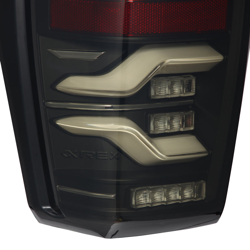 AlphaRex 16-21 Toyota Tacoma LUXX LED Taillights Blk w/Activ Light/Seq Signal - B2B Diesel & Gas Service