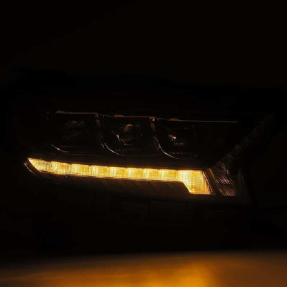 AlphaRex 19-21 Ford Ranger NOVA LED Proj Headlight Plnk Style Alpha Blk w/Activ Light/Seq Signal/DRL - B2B Diesel & Gas Service