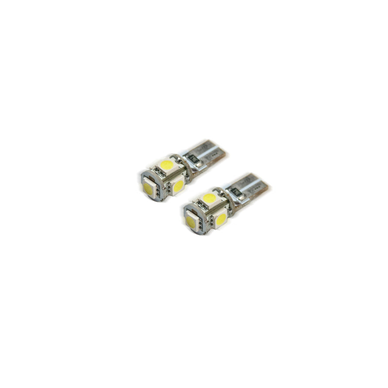 Oracle T10 5 LED 3 Chip SMD Bulbs (Pair) - Cool White - B2B Diesel & Gas Service