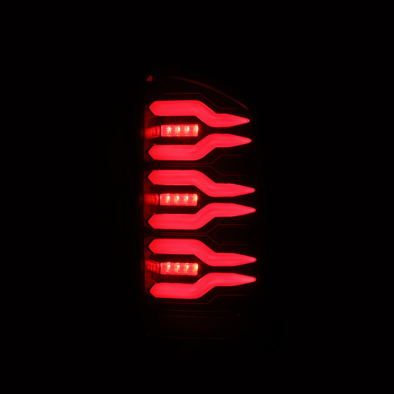 AlphaRex 02-06 Dodge Ram1500 + 03-06 Dodge Ram2500/3500 Luxx-Series LED Tail Lights (Pair) Black/Red - B2B Diesel & Gas Service