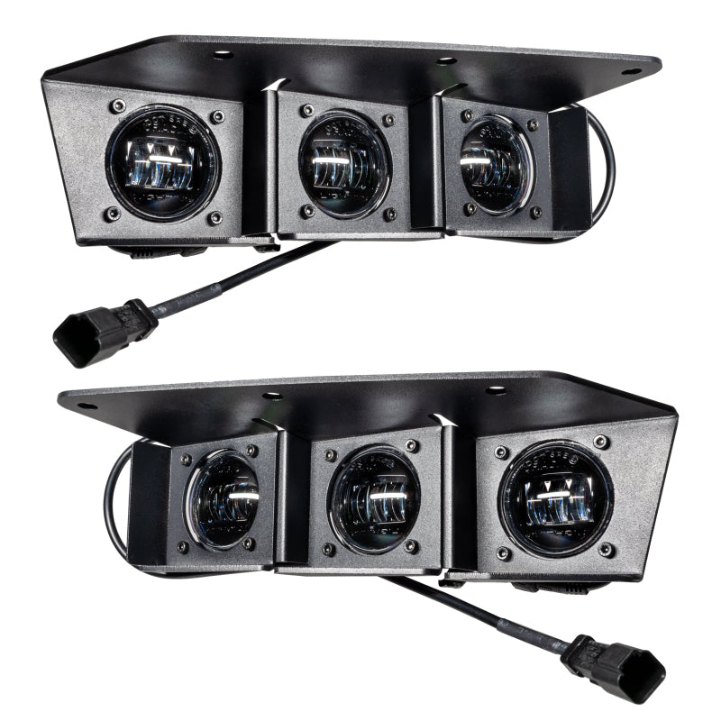ORACLE Lighting 21-22 Ford Bronco Triple LED Fog Light Kit for Steel Bumper - White - B2B Diesel & Gas Service