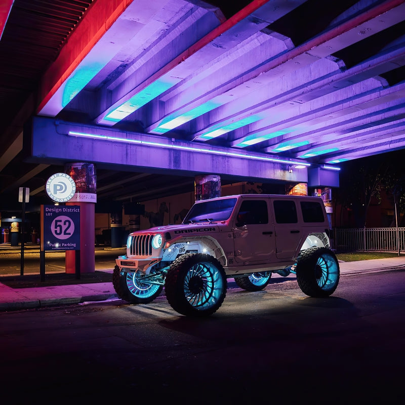 Oracle LED Illuminated Wheel Rings - ColorSHIFT No Remote - ColorSHIFT No Remote - B2B Diesel & Gas Service