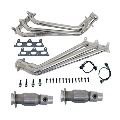 BBK 10-11 Camaro V6 Long Tube Exhaust Headers With Converters - 1-5/8 Chrome - B2B Diesel & Gas Service