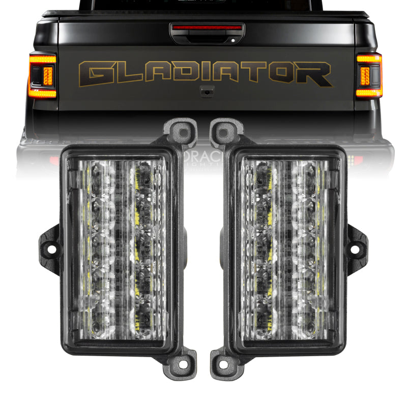 Oracle Lighting Jeep Gladiator JT Dual Reverse LED Flush Taillight - Amber/White - B2B Diesel & Gas Service