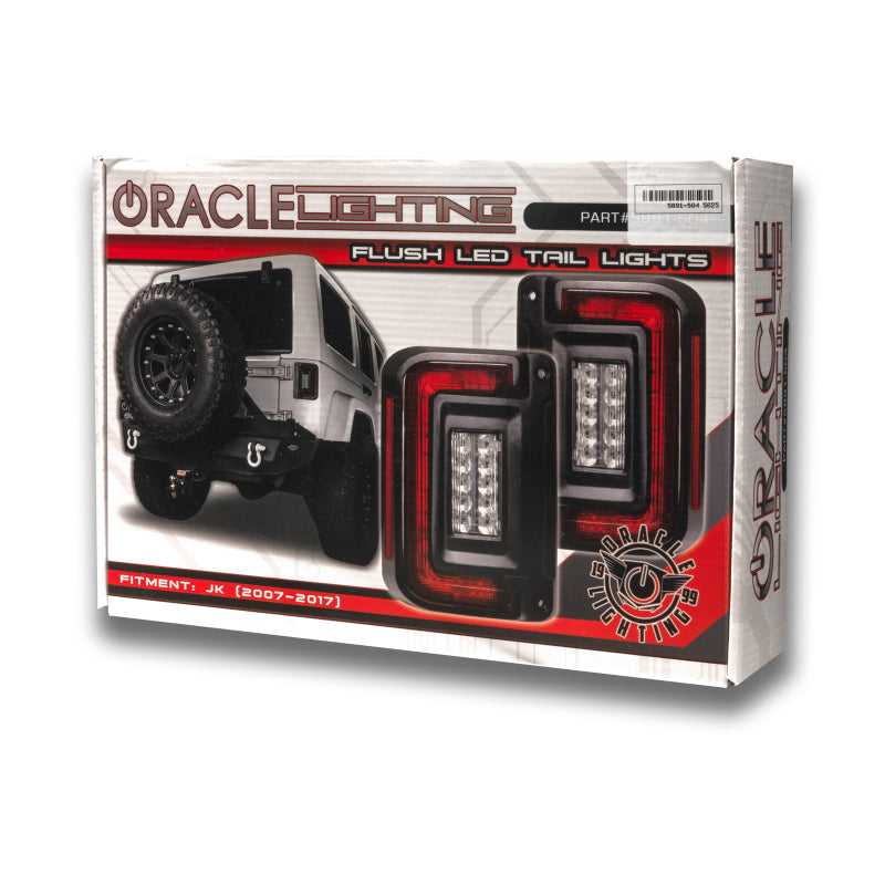 Oracle Lighting Jeep Wrangler JK Flush Mount LED Tail Lights - B2B Diesel & Gas Service