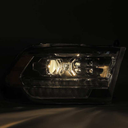 AlphaRex 09-18 Dodge Ram 2500HD LUXX LED Proj Headlights Plank Style Black w/Seq Signal/Smoked DRL - B2B Diesel & Gas Service