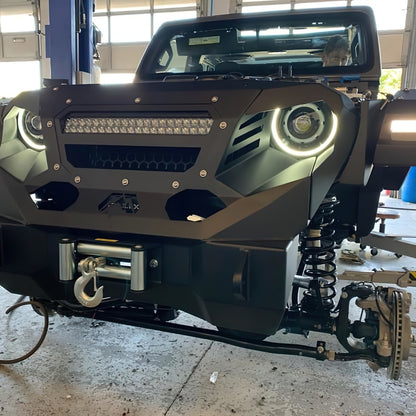 Oracle Jeep Wrangler JL Oculus Bi-LED Projector Headlights- Graphite Metallic - 5500K - B2B Diesel & Gas Service