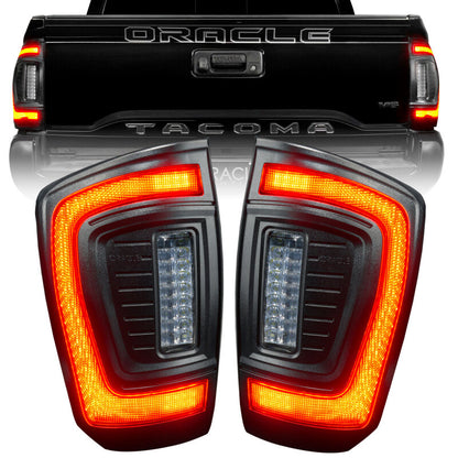 Oracle Lighting 16-23 Gen 3 Toyota Tacoma Black Series Flush Style LED Tail Lights - B2B Diesel & Gas Service