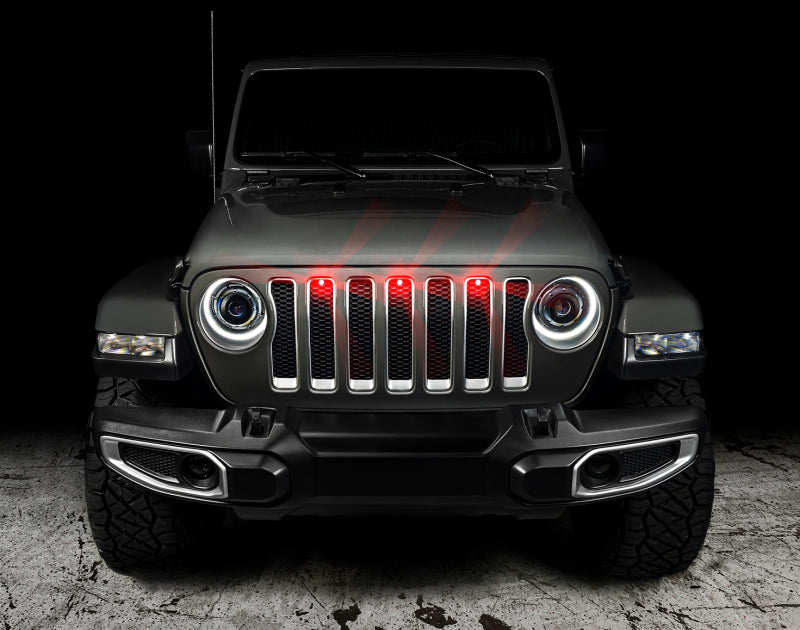 Oracle Pre-Runner Style LED Grille Kit for Jeep Wrangler JL - Red - B2B Diesel & Gas Service