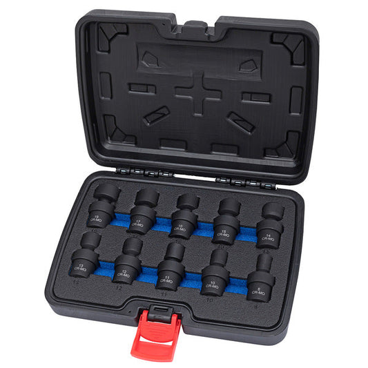 Eastwood 10pc 3/8 Inch Metric Impact Swivel Socket Set 