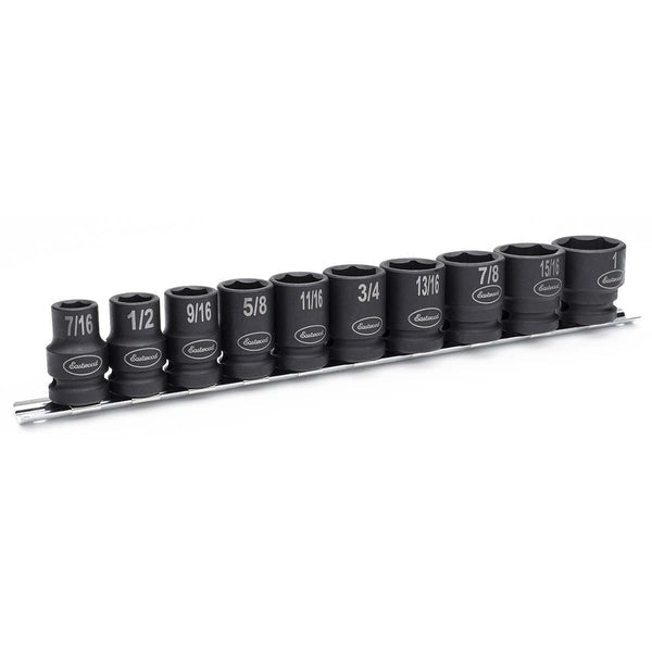 Eastwood 1/2 Inch SAE Shallow 10 Piece Impact Socket Set 