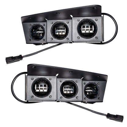 ORACLE Lighting 21-22 Ford Bronco Triple LED Fog Light Kit for Steel Bumper - White - B2B Diesel & Gas Service