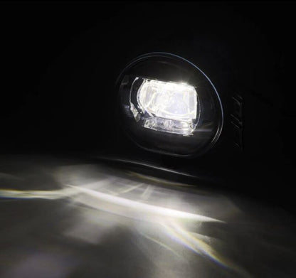 AlphaRex 02-08 Dodge Ram 1500/03-09 Ram 2500/3500 DoubleTap Dual Color LED Proj Fog Lights - Wt/Ambr - B2B Diesel & Gas Service