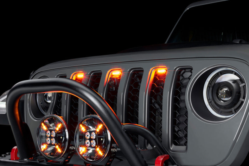 Oracle Universal Pre-Runner Style LED Grill Light Kit (New Style) - Amber w/Tinted Lens - B2B Diesel & Gas Service