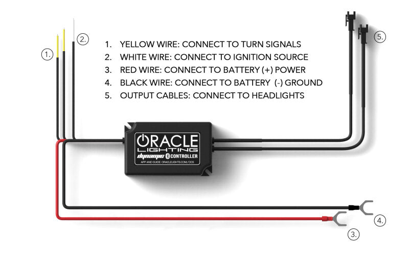 Oracle Lighting 18-23 Ford Mustang Dynamic ColorSHIFT LED Headlights - Black Series - B2B Diesel & Gas Service