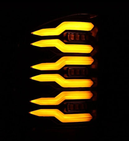 AlphaRex 07-13 Chevrolet Silverado 1500 (Ex. Hybrid Models) LUXX-Series LED Tail Lights Alpha-Black - B2B Diesel & Gas Service