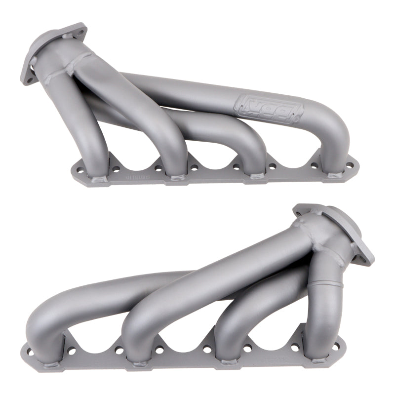 BBK 79-93 Mustang 351 Swap Shorty Unequal Length Exhaust Headers - 1-5/8 Titanium Ceramic - B2B Diesel & Gas Service
