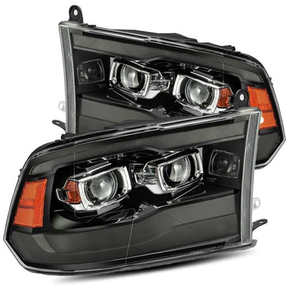 AlphaRex 09-18 Ram 1500HD LUXX Proj Headlight Plnk Style Jet Blk w/Activ Light/Seq Signal/Smoked DRL - B2B Diesel & Gas Service