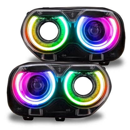 Oracle 15-21 Dodge Challenger RGB+W Headlight DRL Upgrade Kit - ColorSHIFT+W - B2B Diesel & Gas Service