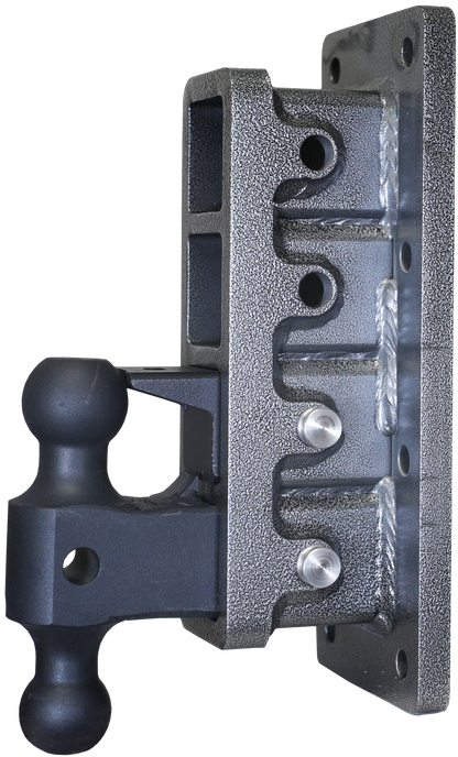 MEGA-DUTY 2.5" Bolt-On 9" Drop 3.5K TW 32K Hitch with Dual-Ball & Pintle Lock GH-3024 - B2B Diesel and Gas Service