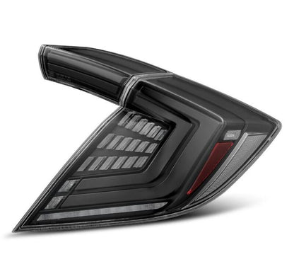 AlphaRex 16-21 Honda Civic Hatchback/ Type-R FK8 Nova-Series LED Tail Lights (Pair) - Alpha Black - B2B Diesel & Gas Service