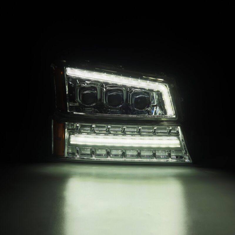 AlphaRex 03-06 Chevy Silverado 1500/2500HD/3500HD/Avalanche Chrome NOVA LED Proj Headlights - B2B Diesel & Gas Service