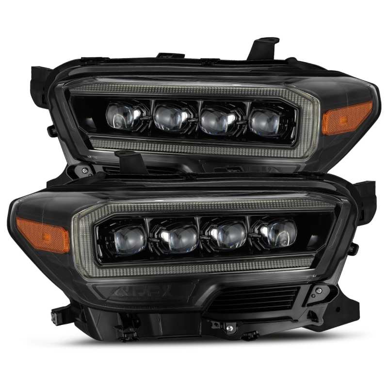 AlphaRex 16-20 Toyota Tacoma NOVA LED Projector Headlight Plank Style Alpha Black w/Activation Light - B2B Diesel & Gas Service