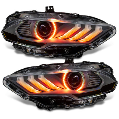 Oracle Lighting 18-23 Ford Mustang Dynamic ColorSHIFT LED Headlights - Black Series - B2B Diesel & Gas Service