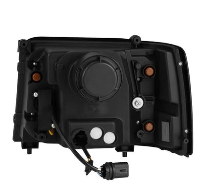 AlphaRex 92-96 Ford F-Series/Bronco LUXX-Series Proj Headlights Blk w/Actv Light SeqSig & SBDRL - B2B Diesel & Gas Service