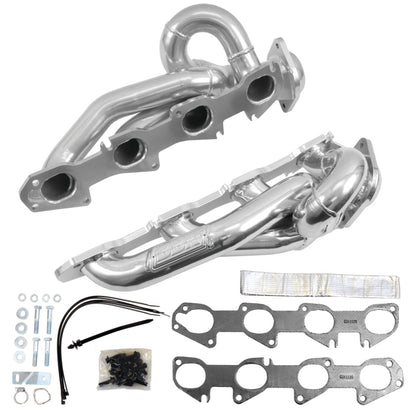 BBK 09-18 Dodge Ram 5.7L Hemi Shorty Tuned Length Exhaust Headers - 1-3/4 Silver Ceramic - B2B Diesel & Gas Service