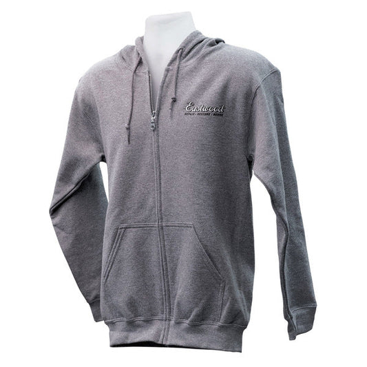 Eastwood Repair Restore Revive Zippered Light Gray Sweatshirt Medium 