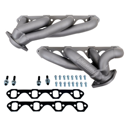 BBK 87-95 Ford F150 Truck 5.0 302 Shorty Unequal Length Exhaust Headers - 1-5/8 Titanium Ceramic - B2B Diesel & Gas Service