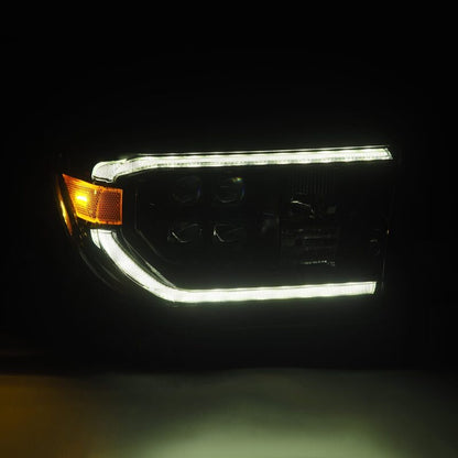 AlphaRex 07-13 Toyota Tundra NOVA LED Proj Headlights Alpha-Black w/Activ Light/Seq Signal/DRL - B2B Diesel & Gas Service