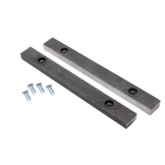Yost 908-HV-AS-02 8 Inch Wide Replacement Serrated Jaws for 908-HV-AS High Visibility Bench Vise 