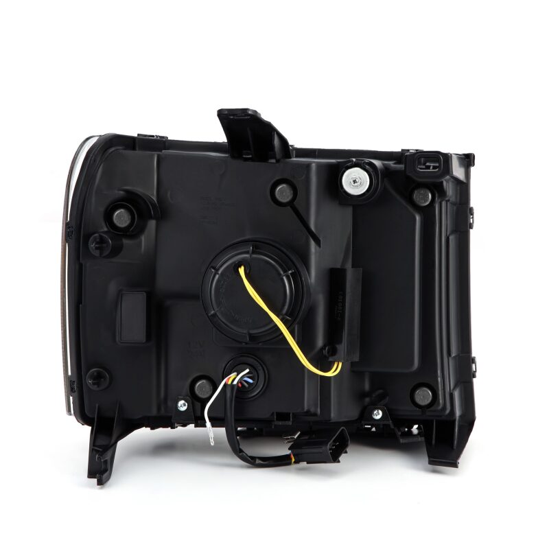AlphaRex 07-13 GMC Sierra 1500 (No Clsc) LUXX-Series LED Proj HL Jet Blk w/Actv Lgt & Seq.Sig / DRL - B2B Diesel & Gas Service